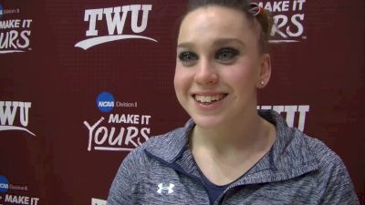 Caitlin Atkinson On Strong AA Performance And Team High - TWU Quad Meet