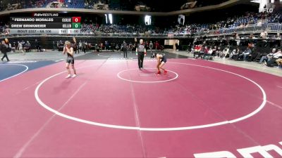 6A 106 lbs Cons. Semi - Fernando Morales, Houston Clear Lake vs Drew Brinkmeier, Keller