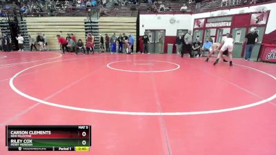 150 lbs Champ. Round 1 - Riley Cox, Perry Meridian vs Carson Clements, New Palestine