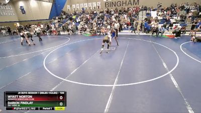 108 lbs Cons. Round 2 - Darion Findlay, Sky View JH vs Wyatt Norton, Wasatch Wrestling Club