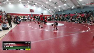 62-65 lbs Round 5 - Brody Cabrera, Platte Valley Jr. Wrestling vs Clancy Rigg, HRA