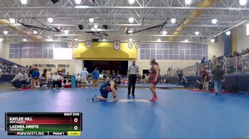 235 lbs Cons. Semi - Kaylee Hill, New Albany vs Lazara Ariste, Lewisburg