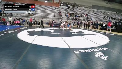 U15 Women - 50 lbs 5th Place Match - Isabella Fodera, CA vs Azalea Kallal, MN