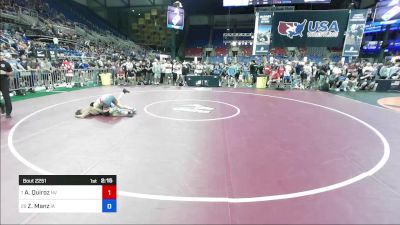 106 lbs Rnd Of 32 - Antonio Quiroz, NV vs Zander Manz, IA