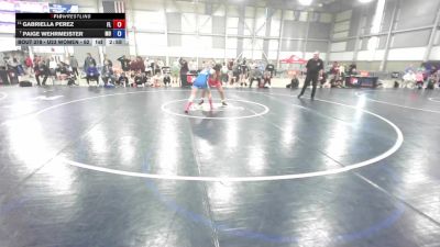 U23 Women - 65 lbs Cons. Round 6 - Gabriella Perez, FL vs Paige Wehrmeister, MO