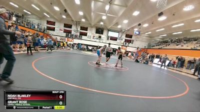 116-120 lbs Round 3 - Grant Rose, Lovell Middle School vs Noah Blakley, Greybull MS