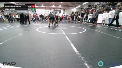 105 lbs Rr Rnd 1 - Madalynn Turman, Vian Wrestling Club vs Koda Vieira, Muskogee Rougher Youth Wrestling