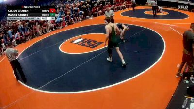 157 lbs Quarterfinals (8 Team) - Mason Garner, Coal City vs Kelton Graden, Stanford (Olympia)