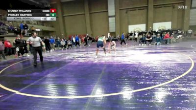 138 lbs Cons. Round 2 - Presley Hartwig, St. Michael The Archangel vs Braden Williams, Seckman