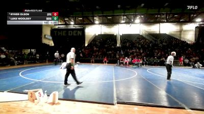 Boys 157 M3B 1st Place Match - Luke Woolsey, Morgan - Boys vs Ryker Olson, Spanish Fork - Boys