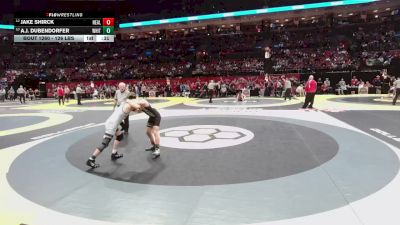 126 lbs Cons. Sub-semis - A.J. Dubendorfer, Whitmer vs Jake Shirck, New Albany