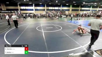 78 lbs Round Of 16 - Carson Davies, Sunkist Kids/Monster Garage vs Trystyn Ashby, Delta WC