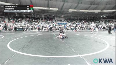 37 lbs Final - Titus Jauregui, Tonkawa Takedown Club vs Gabe Dicus, Raw Wrestling Club