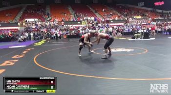 3-2-1A 190 Quarterfinal - Micah Cauthers, Cottonwood Falls-Chase County vs Ian Smith, Hoisington