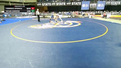 Boys 1A 150 lbs 1st Place Match - Myles Christen, Lakeside (Nine Mile Falls) vs Federico Apodaca, Wapato