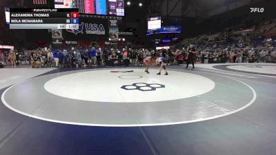 95 lbs Cons. Rd Of 32 - Alexandra Thomas, FL vs Nola McNamara, OR