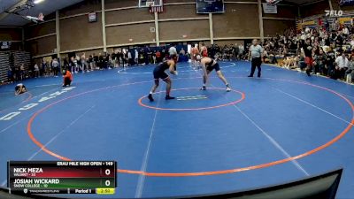 149 lbs Cons. Round 2 - Nick Meza, Valiant vs Josiah Wickard, Snow College