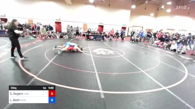 55 kg Cons 16 #1 - Cole Rogers, Three Forks High School Wrestling vs Lander Bosh, Sanderson Wrestling Academy
