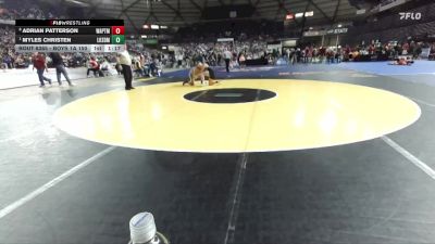 Boys 1A 150 lbs Quarterfinal - Myles Christen, Lakeside (Nine Mile Falls) vs Adrian Patterson, Wapato