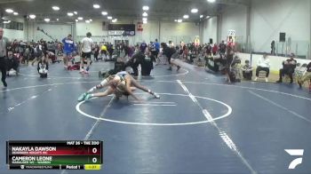 109 lbs 1st Place Match - Cameron Leone, Marauder WC - Warren vs Nakayla Dawson, Dearborn Heights WC