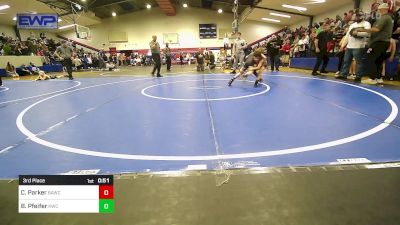 58 lbs 3rd Place - Corbin Parker, Broken Arrow Wrestling Club vs Blaiden Pfeifer, Keystone Wrestling Club