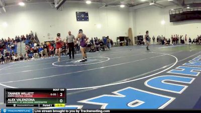 149 lbs Champ. Round 2 - Tanner Willett, North Central College vs Alex Valenzona, University Of Wisconsin-Whitewater