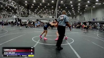 165 lbs Round 6 (8 Team) - Carina Rivera, Cordoba Trained vs Kyah Nelson, Crown City Queens Blue