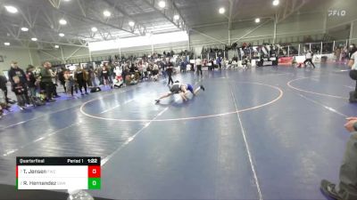 95 lbs Quarterfinal - Trace Jensen, Fremont Wrestling Club vs Royce Hernandez, Sanderson Wrestling Academy