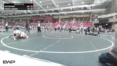 96 lbs Round 2 (4 Team) - Taylor Hunt, Nebraska Boyz vs Pierce Clemens, Task Force Mustang