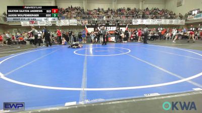 67 lbs Quarterfinal - Daxton Daxton Andrews, Madill Takedown vs Jaxon Wolfenberger, Keystone Kids Wrestling Club