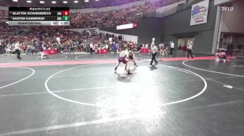 160 lbs Quarterfinal - Easton Kammerud, Sarbacker Wrestling Academy vs Blayten Schoenebeck, Luxemburg-Casco Wrestling Club