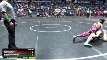 135 lbs Cons. Round 3 - Ethan Harvey, Lincoln-Way WC vs Daniel Gonzalez, Aurora WC