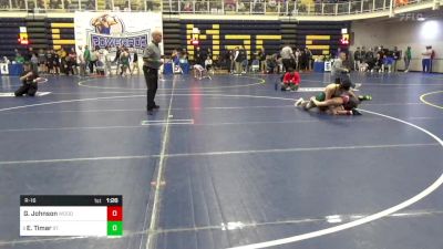 121 lbs R-16 - Garrett Johnson, Woodrow Wilson-WV vs Ethan Timar, St. Edward-OH