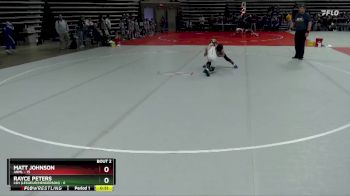 65 lbs Semis (4 Team) - Rayce Peters, LSH (LeSueur/Henderson) vs Matt Johnson, ANML