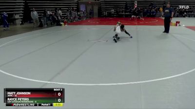 65 lbs Semis (4 Team) - Rayce Peters, LSH (LeSueur/Henderson) vs Matt Johnson, ANML