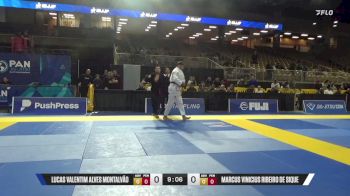 Marcus Vinicius Ribeiro De Sique vs Lucas Valentim Alves Montalvão 2025 Pan Jiu Jitsu IBJJF Championship