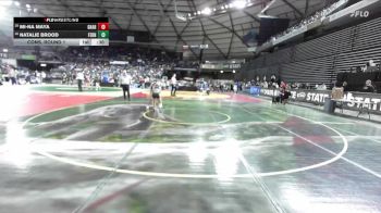 Girls 3A 100 lbs Cons. Round 1 - Natalie Brood, Ferndale (Girls) vs Mi-Na Maya, Gig Harbor (Girls)