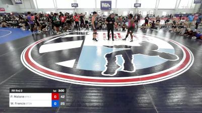 285 lbs Rr Rnd 2 - Phil Malone, Beat The Streets Cleveland vs William Francis, Beat The Streets New England