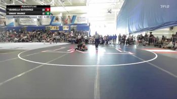 110 lbs Quarterfinal - Isabella Gutierrez, Liberal vs Emjay Marez, Garden City