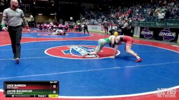 3A-157 lbs Quarterfinal - Jack Barron, Pike County vs Jacob Baughcum, Franklin County