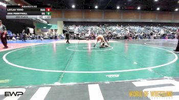 100 lbs 3rd Place - Laylah Yoho, Valkyrie Girls WC vs Aria Pennywell, Driller Wrestling Club