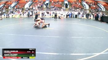 125 lbs Champ. Round 1 - Deven Wheeler, Unattached vs Gavin Calcines, Wrestling University