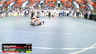 125 lbs Champ. Round 1 - Deven Wheeler, Unattached vs Gavin Calcines, Wrestling University