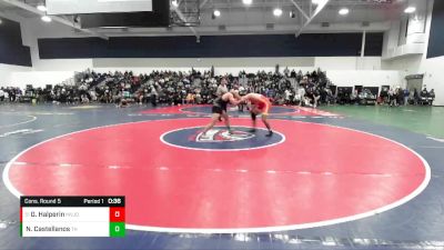 165 lbs Cons. Round 5 - Garrett Halperin, Mission Viejo vs Nathan Castellanos, Trabuco Hills