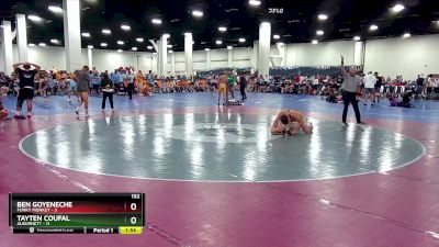 132 lbs Semis & 1st Wrestleback (8 Team) - Tayten Coufal, Alburnett vs Ben Goyeneche, Funky Monkey