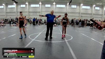 115 lbs Round 7 (10 Team) - Azariah Gervin, Dayton Bandits vs Joey Johnson, The Wrestling Mill