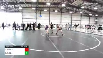 220 lbs Consolation - Zachary Evans, PA vs Noah Todd, TN