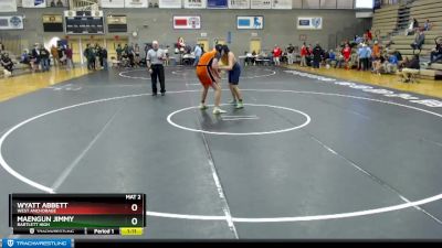 285 lbs Cons. Round 3 - Wyatt Abbett, West Anchorage vs Maengun Jimmy, Bartlett High