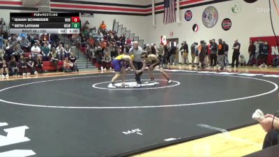 150 lbs Cons. Round 1 - Seth Latham, Oelwein vs Isaiah Schneider, Vinton-Shellsburg