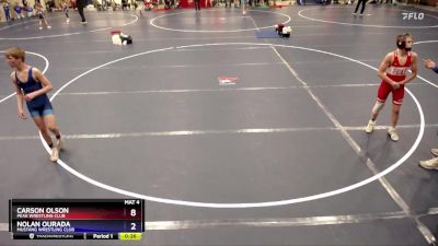 102 lbs Cons. Semi - Carson Olson, Peak Wrestling Club vs Nolan Ourada, Mustang Wrestling Club